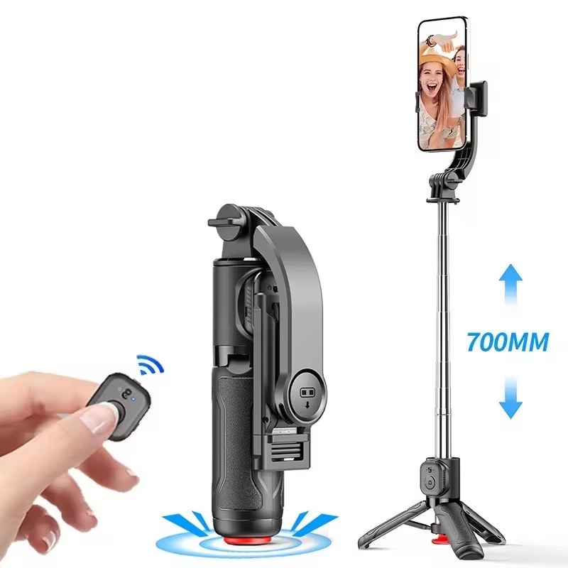 Auto Pop Open Mini Compact Stainless Steel Selfie Stick Tripod TT22
