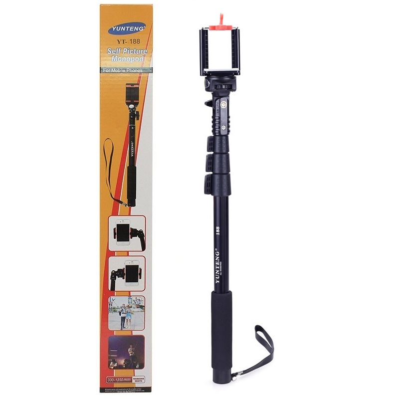 Original YUNTENG Handheld Telescopic Monopod Selfie Stick YT-188